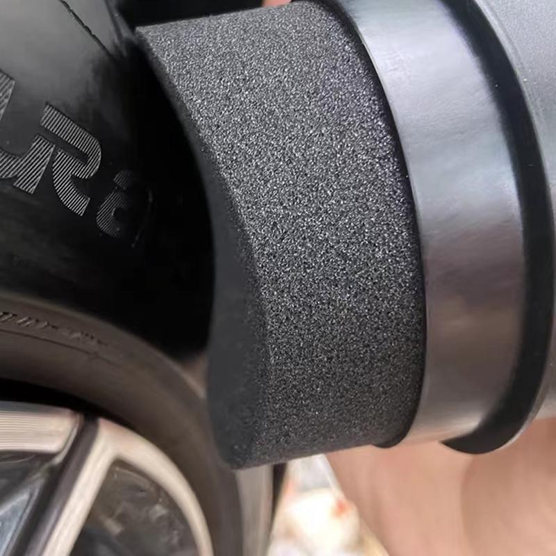 1PC Roda de carro polimento enceramento curvado pneu esponja escova com capa pneu limpo contorno curativo aplicador almofadas para acessórios de carro