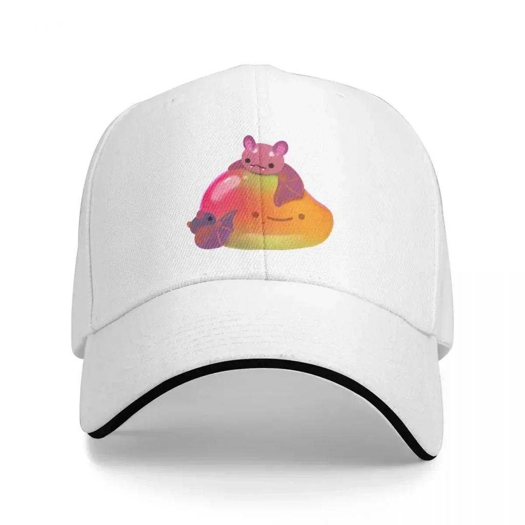 Fruit and Bat Pastel Baseball Cap Black New Hat Unisexs Womens