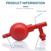 2Pcs Three Way Pipette Fillers 50ml Rubber Bulbs with Elastic Suction Liquid Handling Applications for Laboratory