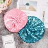 Club Personality Glitter Sequins Newsboy Caps Gatsby Hats Artist Painter Beret Hats Dance Stage Cap
