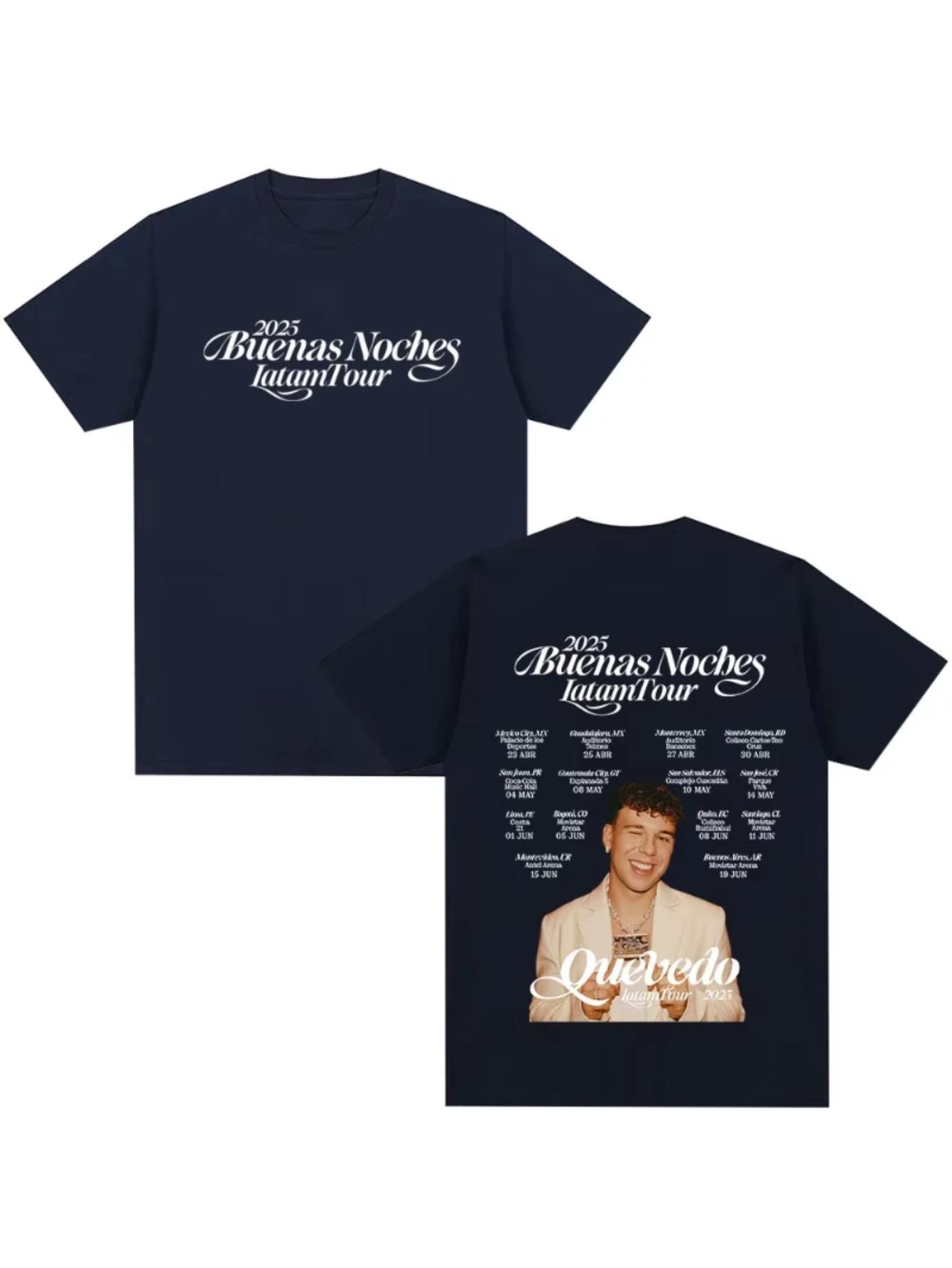 QUEVEDO 2025 Good Nights Latin America Tour T-Shirt XS