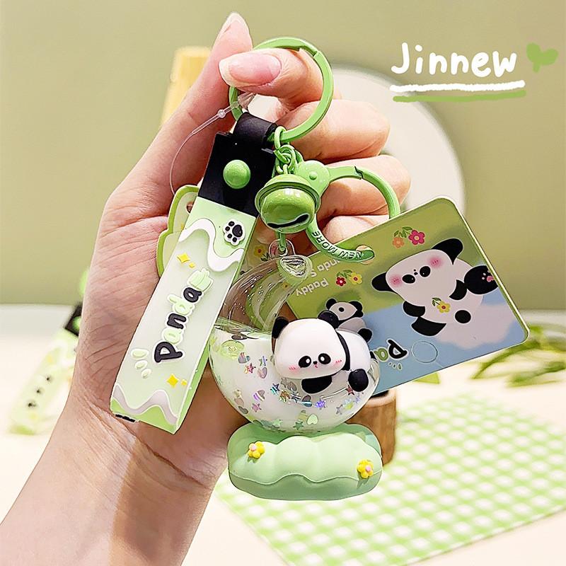 

Брелок Игривая Панда при Лунном Свете Красочный Кулон-Ночник Для Креативных Аксессуаров Для Сумки