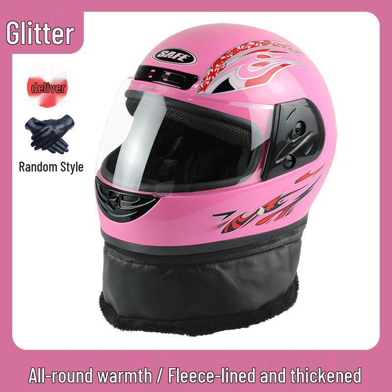 Unisex Winter Neck Gaiter & Full Face Helmet with Anti-Fog, Warmth for Electric Scooter - Ideal for All Seasons