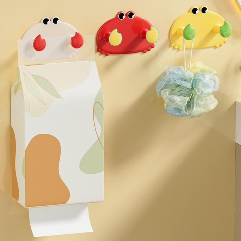 Eleganter Krabben Wandhaken Einfache Installation Designs Hält Handtücher Hüte Badezimmer Schlafzimmer Organisation Täglicher Gelegenheitsgebrauch