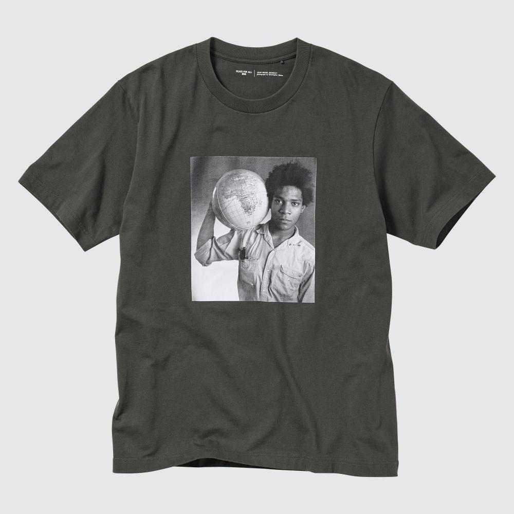 

UNIQLO PEACE FOR ALL Графическая футболка с короткими рукавами, стандартный крой Баския 08 DARK GRAY/UNISEX XS