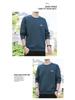 Men's Woodpecker Casual Long-Sleeve T-Shirt, 2025 Spring/Autumn, Plus Size Loose Fit, Round Neck Handsome Sweatshirt.