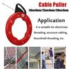 New Fiberglass Fish Tape Reel Puller Conduit Ducting Rodder Pulling Wire Cable Red Ducting Rodder Pulling Wire Cable Puller Nylon Fiberglass +ABS