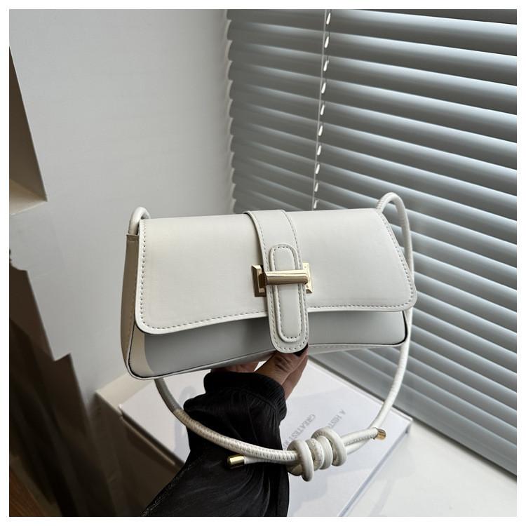 Chic Black White Orange Green Brown And Rose Pink Pu Shoulder Bag Stylish Fashionable Handbag