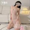 Erotic Underwear Women's Sexy Suspender Long Dress Transparent Temptation Pajamas Pajamas Mesh Perspective Suit Extreme Temptation