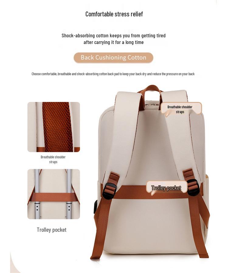Cross-border Women's Casual Laptop & School Travel Backpack