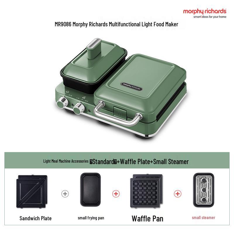 Morphy Richards MR9086 Multifunctional Breakfast & Sandwich Maker with Waffle Feature.