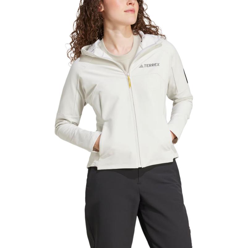 Adidas X National Geographic Collaboration Softshell Logo Outdoor Windproof Breathable Water-Repellent Long Sleeve Jacket Women Jacket IX5629