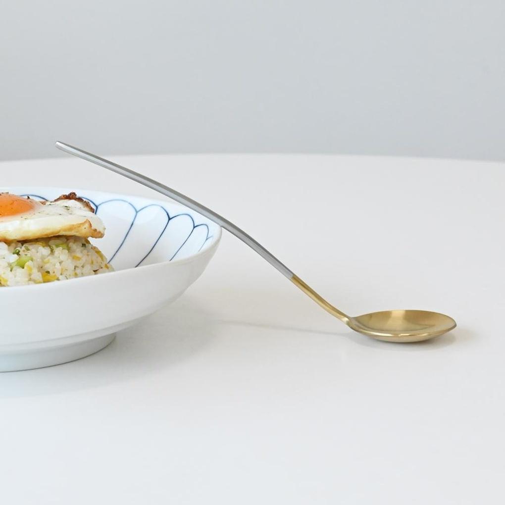 Abella Matte Stainless Steel Cheongtung Spoon Two-Tone
