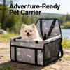 Dog Car Seat Cover Foldable Hammock Pet Harness Cat Bag Basket Stable And Foldable Travel Pet Dog And Cat Safety Car Seat