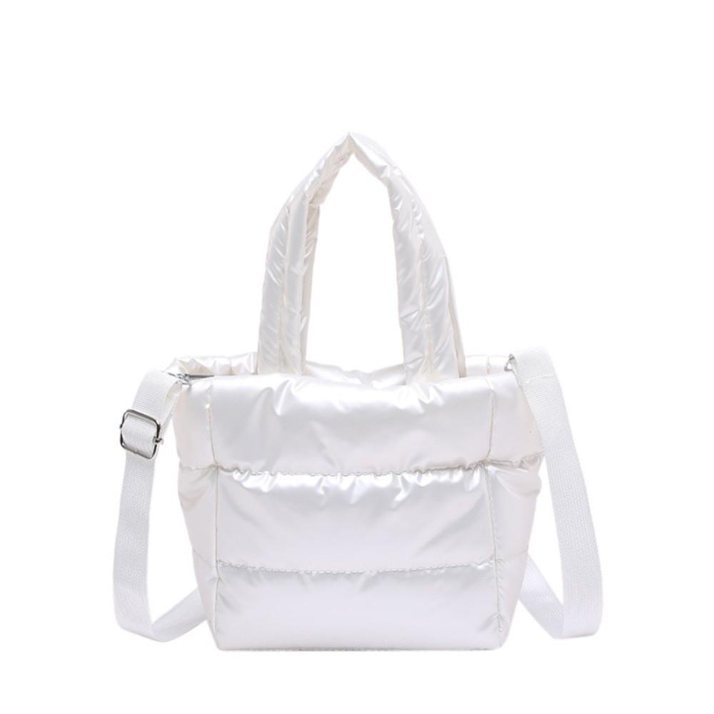 Adjustable Strap Puffy Handbag Large Capacity Puffer Crossbody Bag Quilted Shoulder Bag  Casual