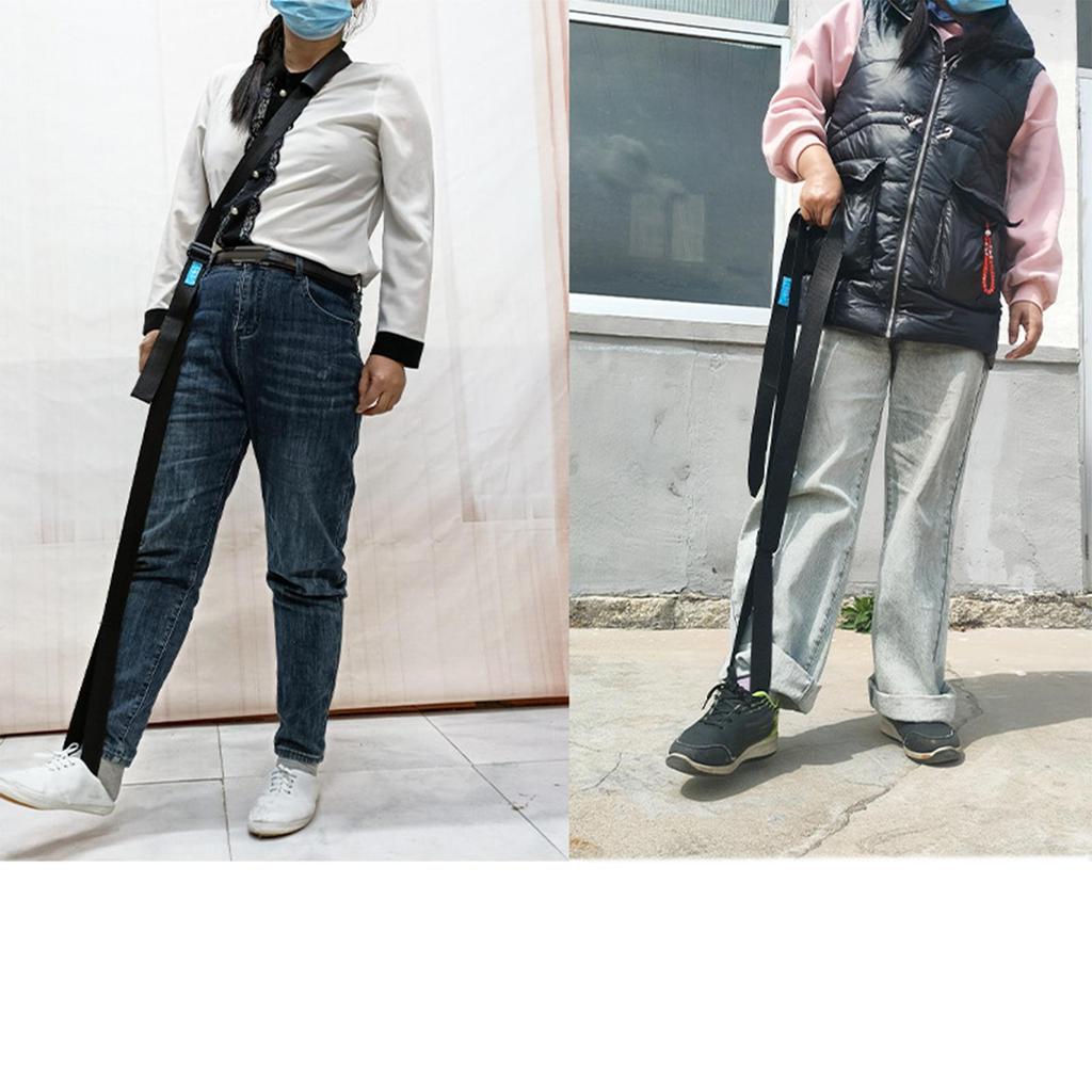 Long Leg Lifter Strap, Practice Walking Assist Device Band Mobility Belt for Stroke Disability