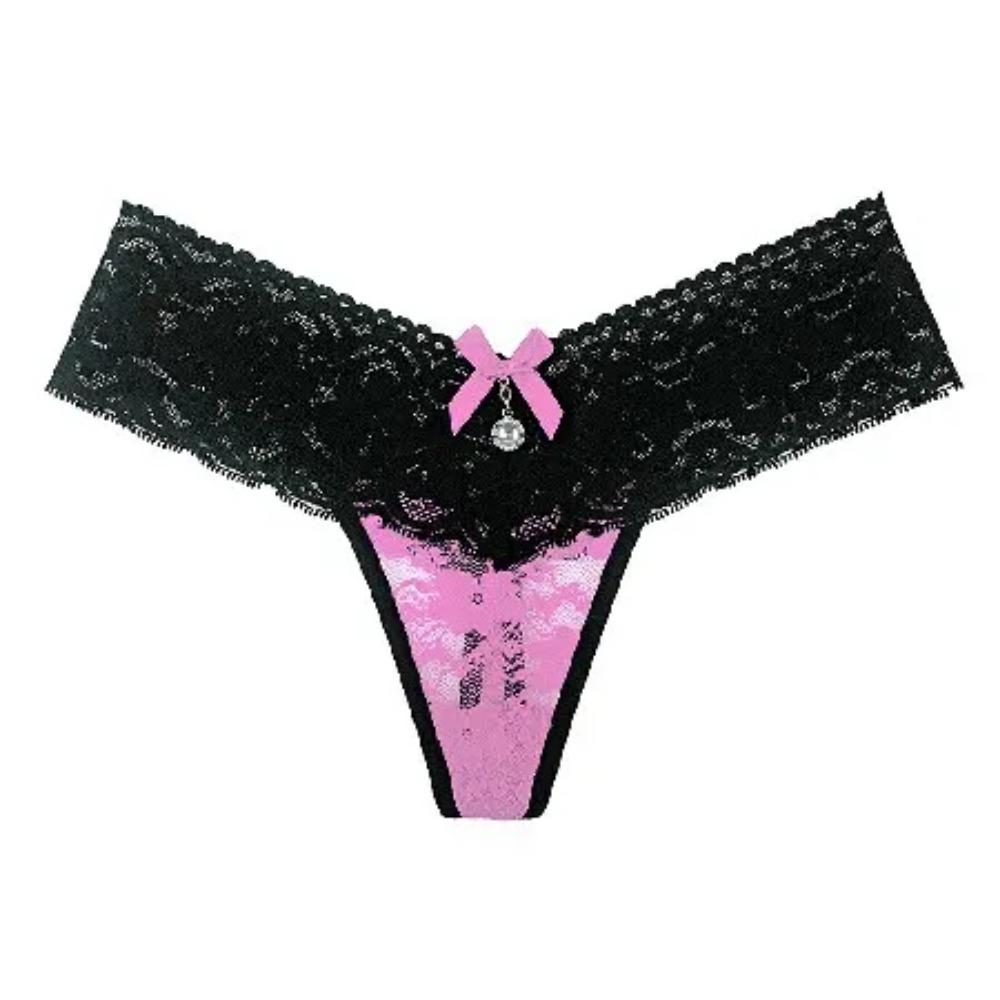 Sexy Women Panties Underwear Brazilian Thongs Girls Lace Bikini Seamless Ultra Low Waist Seamless Bow Female Bragas XS-L 2217