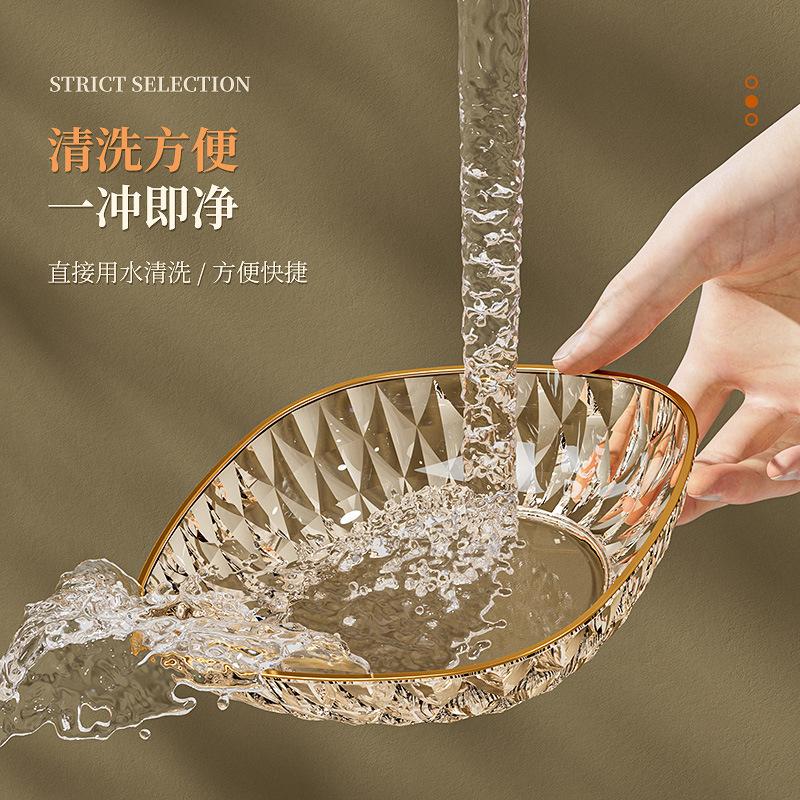 High-End Spitting Bone Plate, Household Dining Table, Garbage Plate, Plastic Snack Inventory, Dried Fruit Plate 6-Inch Square Plate