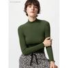 HeaTTech Cashmere Blend Rib High Neck T
