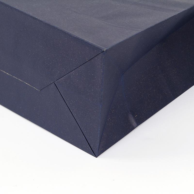 10 PCS/lot Gift Paper Bag with Handles Dark Color Festival Gift Bag Wedding Party Pure Dark Blue Craft Kraft Paper