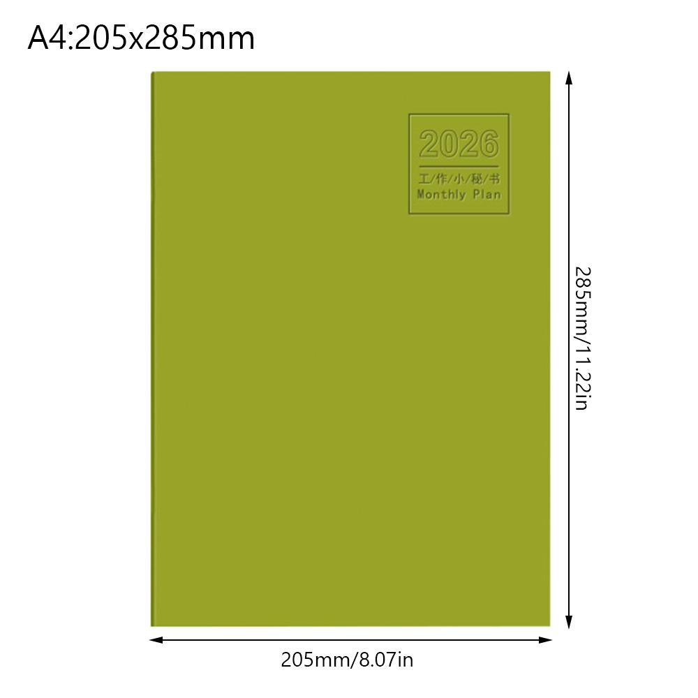 Work Efficiency Planner Notebook 24 Sheets Agenda Planner Portable 2026 Schedules Notebook  School