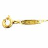 Excellent TIFFANY&Co. Necklace T Smile Pendant Yellow Gold 18K Women Used