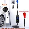 22KW 32A Type 2 Electric Vehicle Charging 5M Cable Ev Charger Ev Charge Current Auto Adjustable with 3 adapter cables