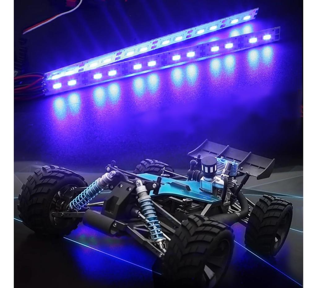 SHEAWA RC Car Lights LED Lamps 24 Pieces Bottom Lights Sturdy Aluminum Modification Universal Parts Compatible with Kyosho KYOSHO and Tamiya RC Cars