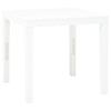 Day and Night - Day and Night White Plastic Garden Table 78x78x72 Cm