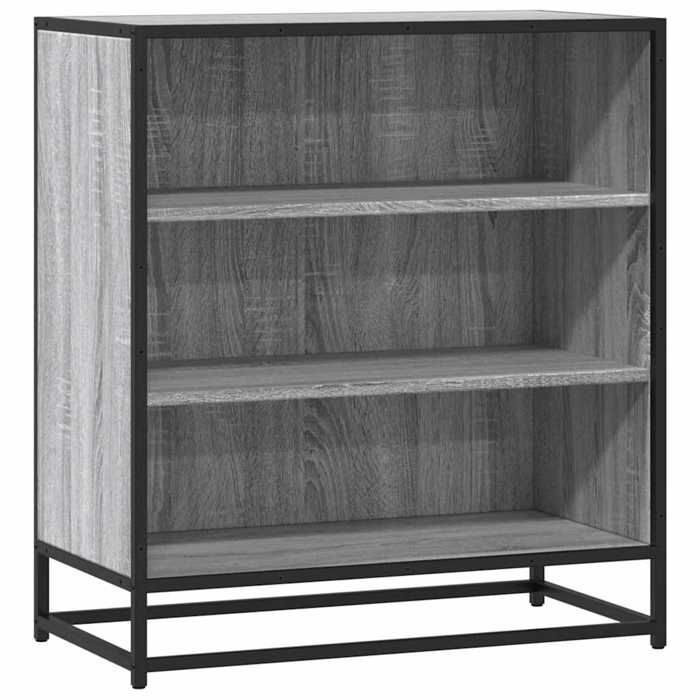 VidaXL Buffet Sonoma Grey 68x35x76 Cm Engineered Wood and Metal, Storage Cabinet, Entryway Furniture, Accent Furniture 848977