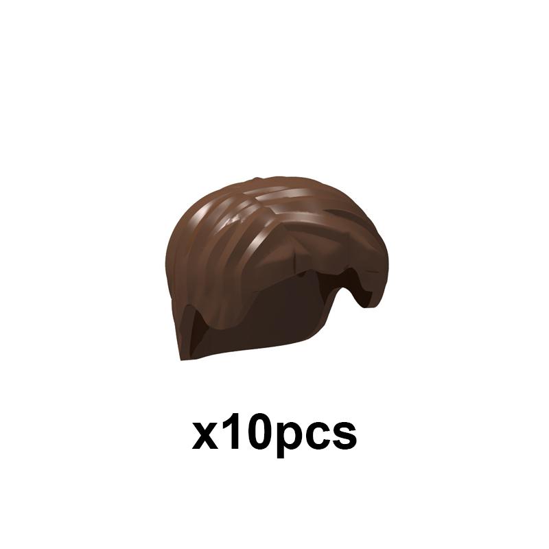 MOC City Small Particles Building Blocks Boys Girls Figures Accessories Curly Hair Beard Set Mini Bricks Toys Gifts For Kids G01