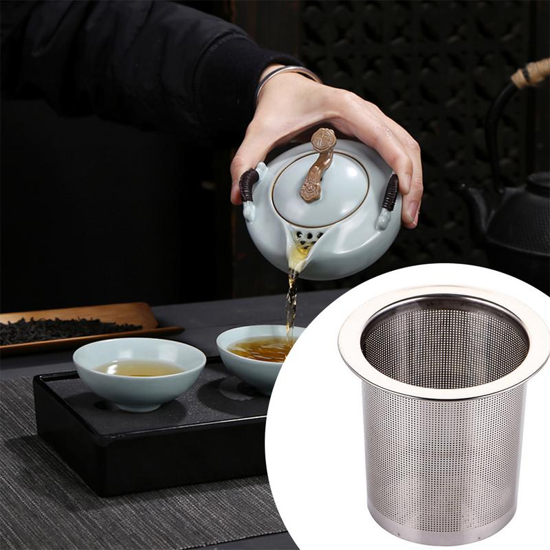 Strainer 304 Stainless Steel Cup Strainer Large Capacity Teapot Infuser Filter for Tea Straining for Teapot Kitchen Accessories