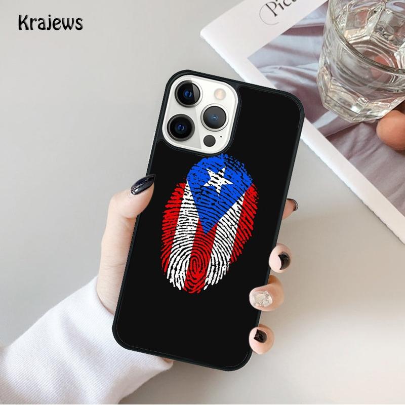 

Puerto Rico Flag Phone Case For iPhone 17 Air 16 15 14 Ma Plus 11 12 13 Pro Ma Phone Cover coque iPhone 13