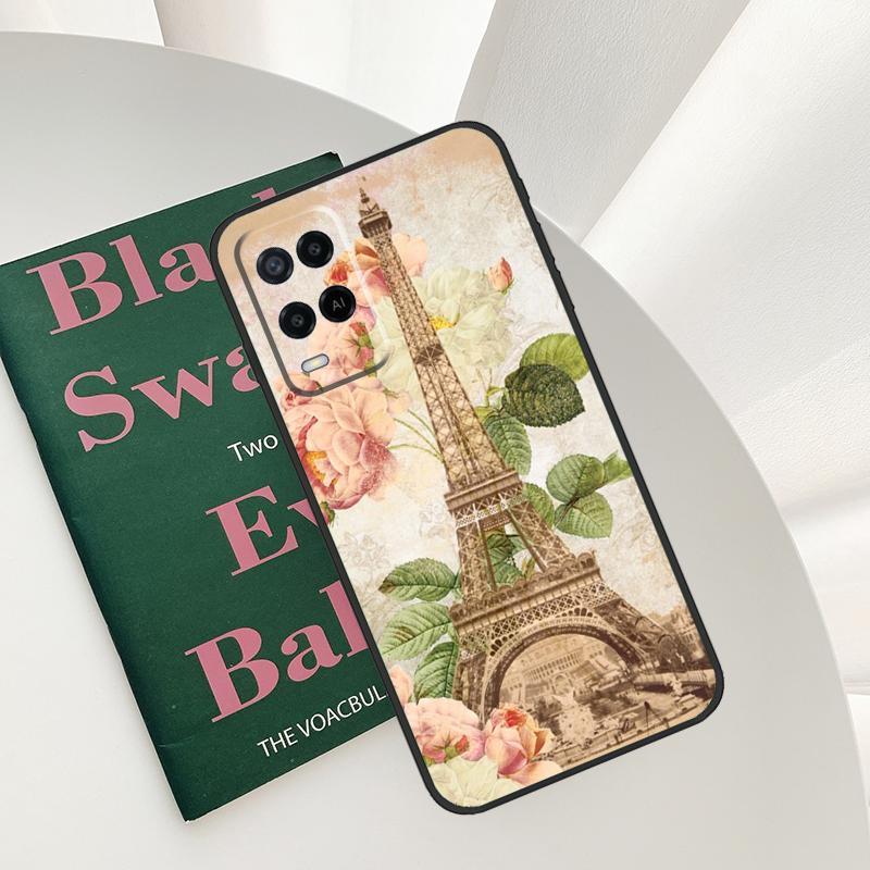Paris Eiffel Tower For OPPO A54 A74 A94 A17 A57 A15 A16 A76 A96 A18 A38 A58 A78 A98 A40 A60 A80 A5 A6 Pro Case