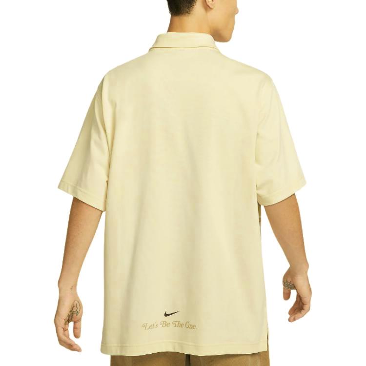 Nike Sportswear Polo Shirt With Letter Print Men Polo Shirts Coconut-Milk HM4456-113