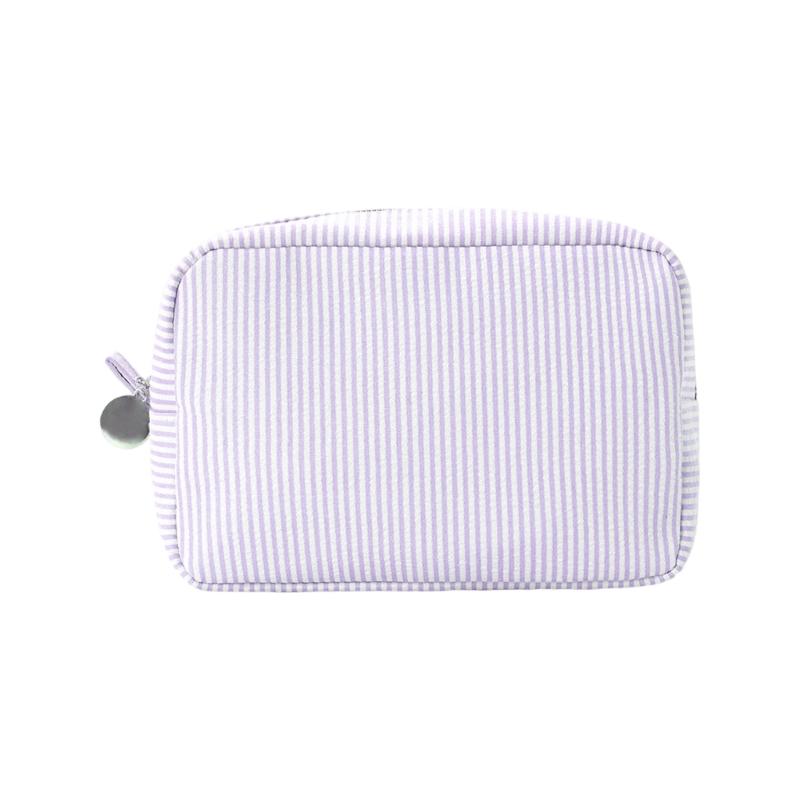 Toiletry Bag Stripe Makeup Bag Travel Cosmetic Bag Aesthetic Storage Bag Lovely Cosmetic Brush Case for Woman Girls
