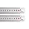Stainless Steel Ruler Set of 2, 40cm/16" Length X 1/28" Thickness X 1-1/7" Width, Inch and Metric Linear Measuring Tool for Woodworking, Painti