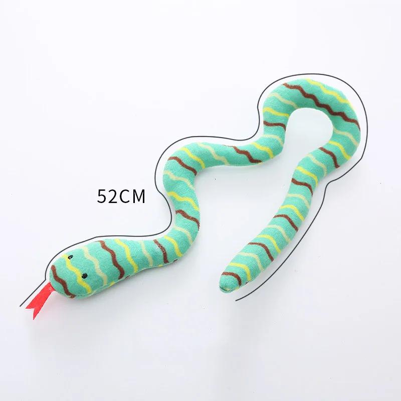 Catnip Toy Interactive Toy Plush Cat Toy Gluttonous Snake Bite-Resistant Molar Interactive Toy Gift For Cat Pet Accessories