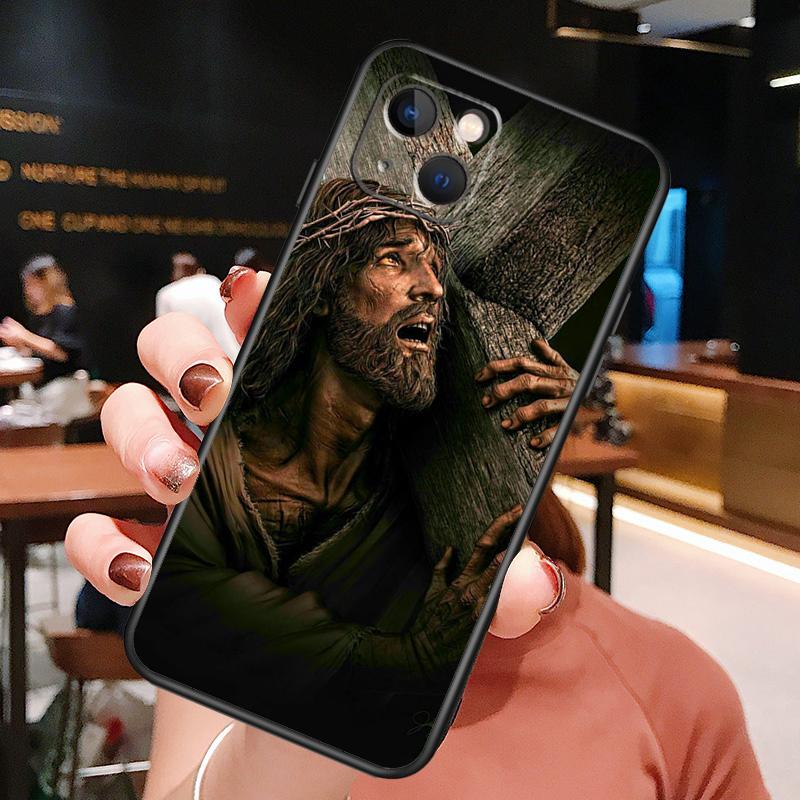 Divine Mercy Jesus Phone Case For iPhone 16 Pro Max 15 14 13 12 11 Pro Max Plus 12 13 Mini XR 16e Funda Cover