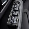 For Porsche Macan 2014- Carbon Fiber Window Lift Control Panel Modified Strip Car Interior Decoration Accessories Sticker