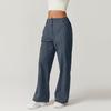 Women's Casual Fashion High Waist Personality Loose Straight Trousers