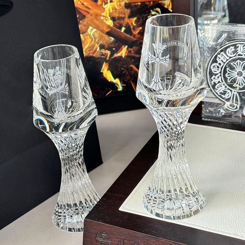 Qunrong Palace Style Crystal Wine & Champagne Goblet Set