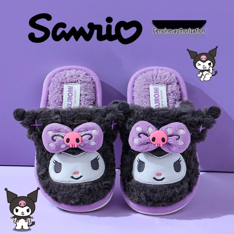 Sanrio Kız Çocuk Kış Prensesi Pamuklu Terlikler - Kaymaz, Sıcak, Peluş İç Mekan Ayakkabıları