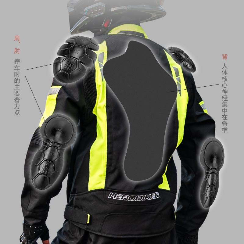 All-Season Waterproof Motorcycle Riding Suit With Removable Armor Protective Gear Mesh Racing Jacket Pants Set