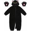 Kind Schwarze Katze Niedlich Cosplay Kostüm Junge Halloween Anime Kigurumi Pyjama Weihnachten Karneval Party Silvester Verkleidung 2026