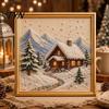 Artistic Faux Pearl Bead Kits Christmas Art Kit, Winter Scene DIY Painting Holiday Craft for Kids 3D Sparkling Animal Wall Kit Adults,