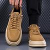New autumn British retro casual leather platform heightening non-slip sports shoes