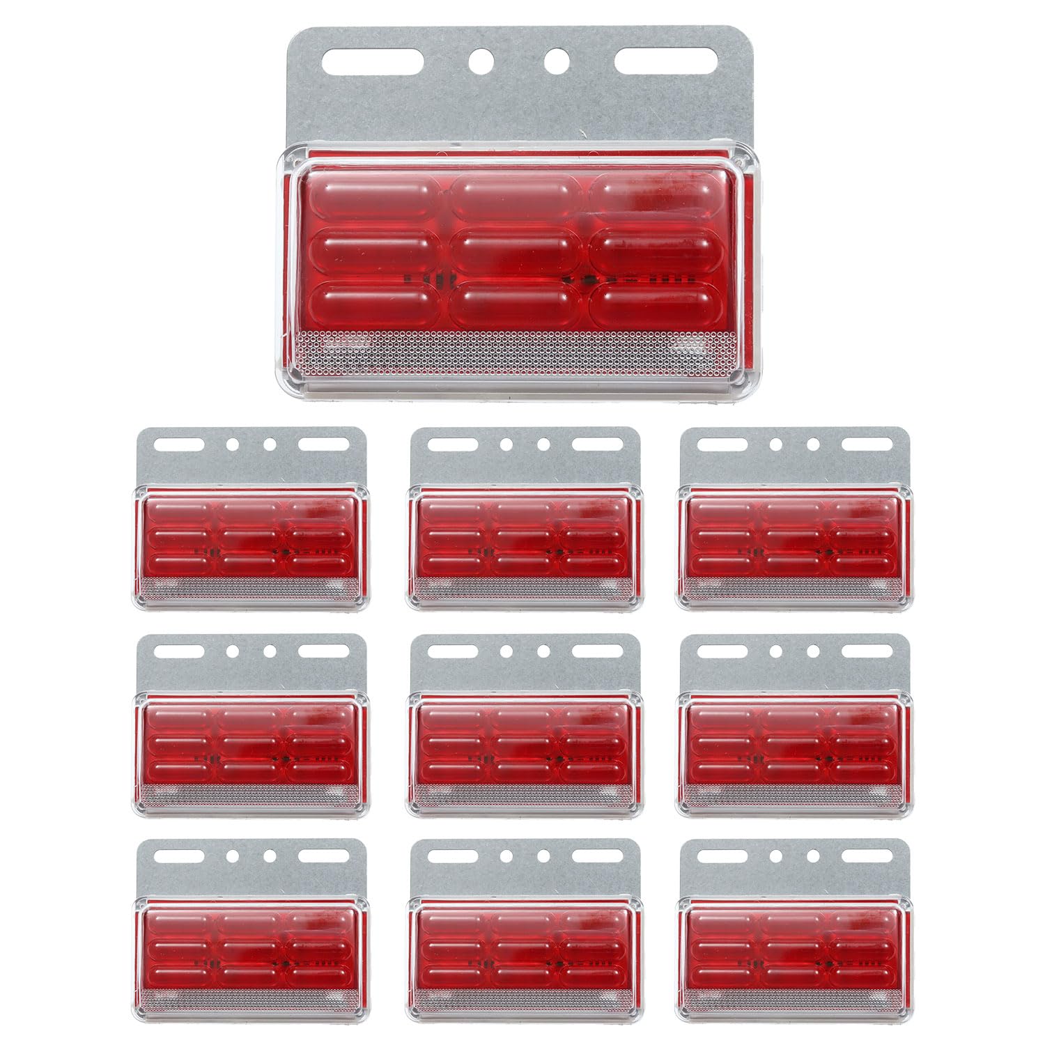 

Takenous Takemura Shokai LED Side Marker Marker Pack of for Trucks Downlights, Lamps, 24V, 10, (Red)