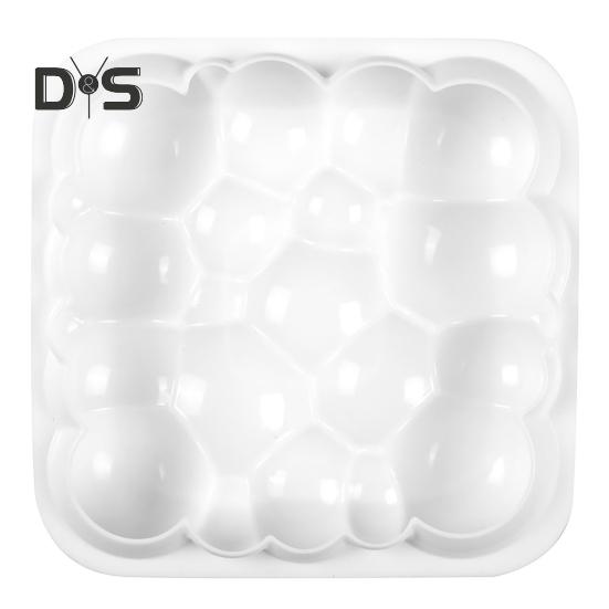 

Гибкая форма для мыла, 3D-пузырьковая форма облака, прочная прозрачная текстура, форма для мыла-мусса, торта белый