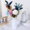 Imitation Flower Plastic Vase Unique Paper Folding Modeling Modern Origami Vase Home Indoor Scene Decor Tabletop Ornament